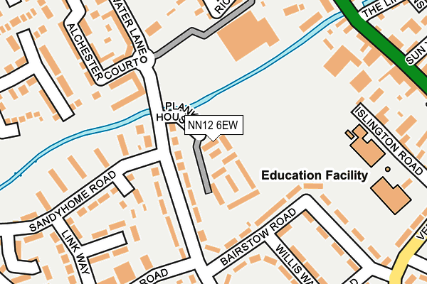 NN12 6EW map - OS OpenMap – Local (Ordnance Survey)