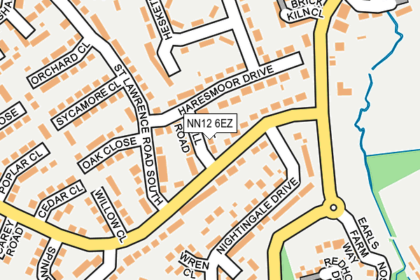 NN12 6EZ map - OS OpenMap – Local (Ordnance Survey)