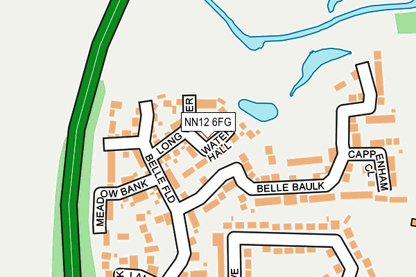 NN12 6FG map - OS OpenMap – Local (Ordnance Survey)