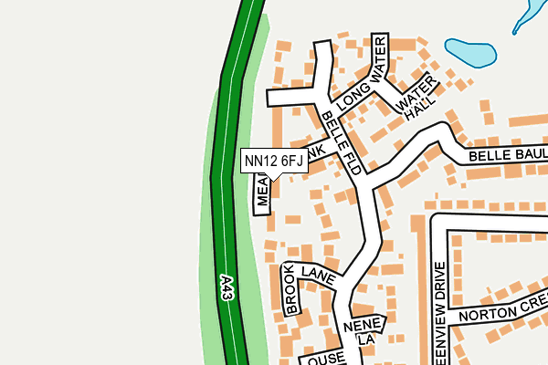 NN12 6FJ map - OS OpenMap – Local (Ordnance Survey)