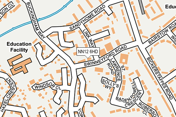 NN12 6HD map - OS OpenMap – Local (Ordnance Survey)