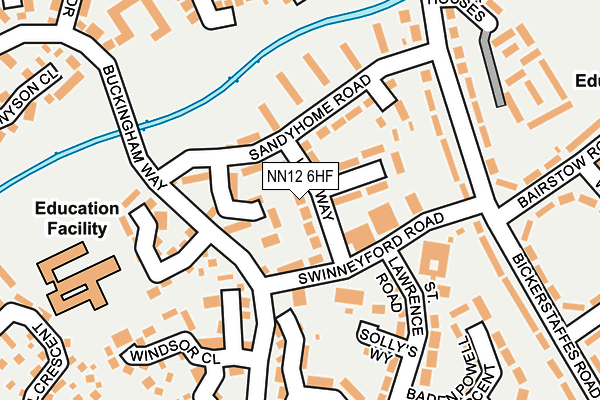 NN12 6HF map - OS OpenMap – Local (Ordnance Survey)