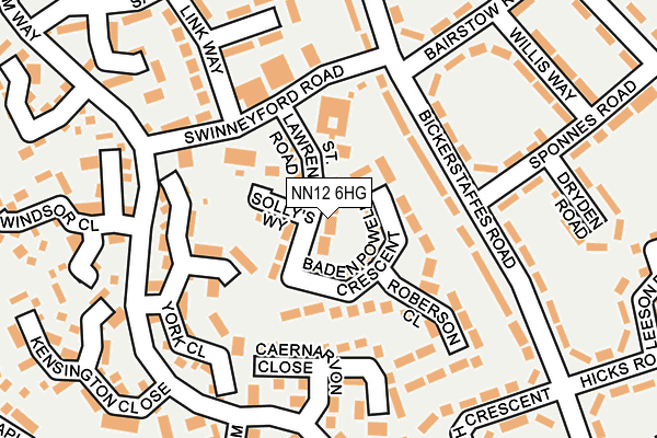 NN12 6HG map - OS OpenMap – Local (Ordnance Survey)