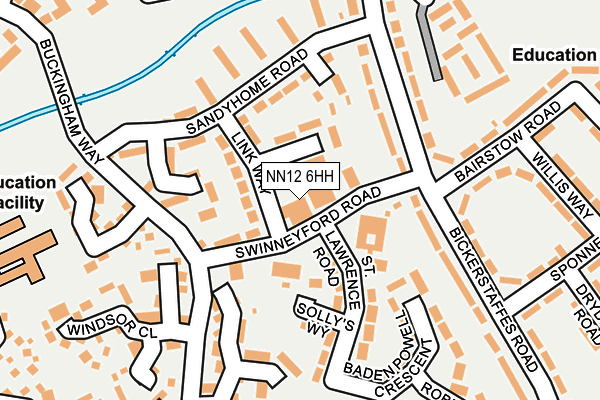 NN12 6HH map - OS OpenMap – Local (Ordnance Survey)