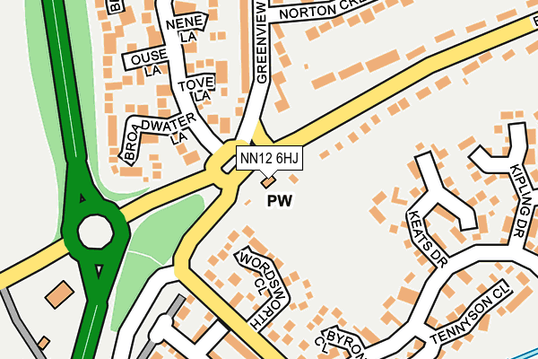 NN12 6HJ map - OS OpenMap – Local (Ordnance Survey)