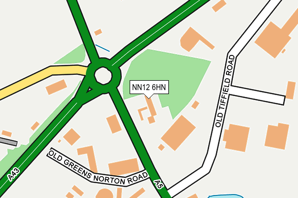 NN12 6HN map - OS OpenMap – Local (Ordnance Survey)