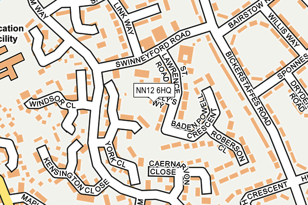 NN12 6HQ map - OS OpenMap – Local (Ordnance Survey)