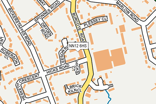 NN12 6HS map - OS OpenMap – Local (Ordnance Survey)