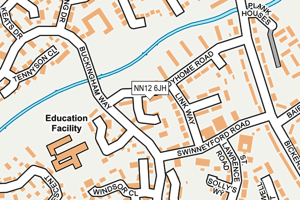 NN12 6JH map - OS OpenMap – Local (Ordnance Survey)