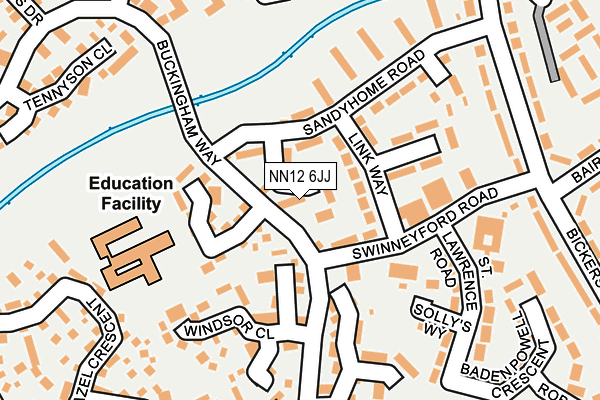 NN12 6JJ map - OS OpenMap – Local (Ordnance Survey)