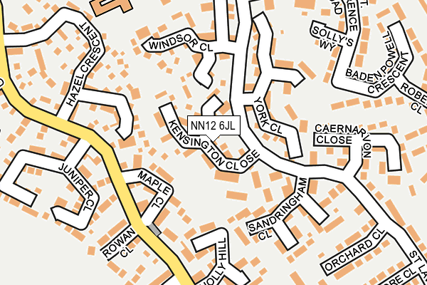 NN12 6JL map - OS OpenMap – Local (Ordnance Survey)