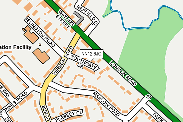 NN12 6JQ map - OS OpenMap – Local (Ordnance Survey)