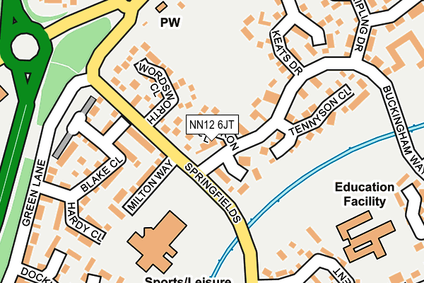 NN12 6JT map - OS OpenMap – Local (Ordnance Survey)