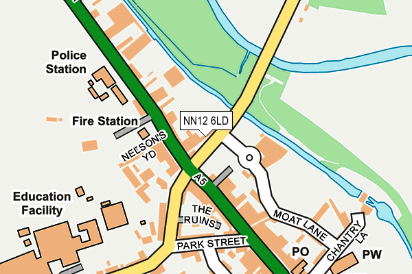 NN12 6LD map - OS OpenMap – Local (Ordnance Survey)