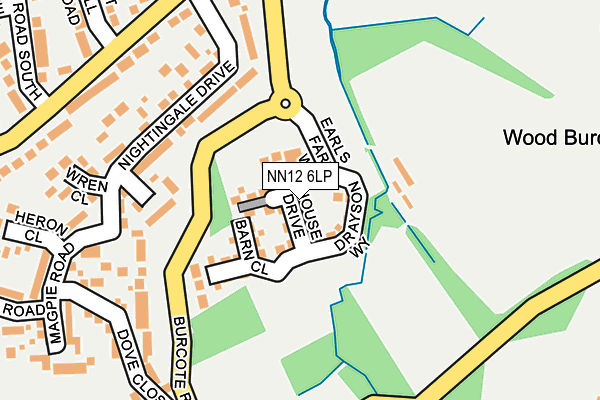 NN12 6LP map - OS OpenMap – Local (Ordnance Survey)
