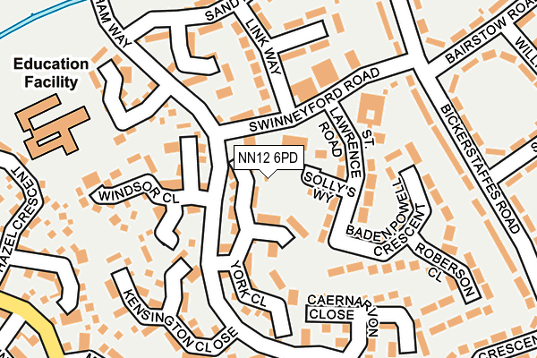 NN12 6PD map - OS OpenMap – Local (Ordnance Survey)
