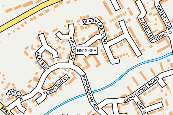 NN12 6PE map - OS OpenMap – Local (Ordnance Survey)