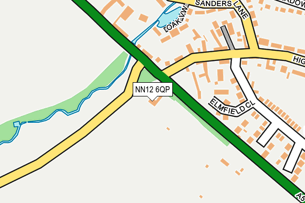 NN12 6QP map - OS OpenMap – Local (Ordnance Survey)