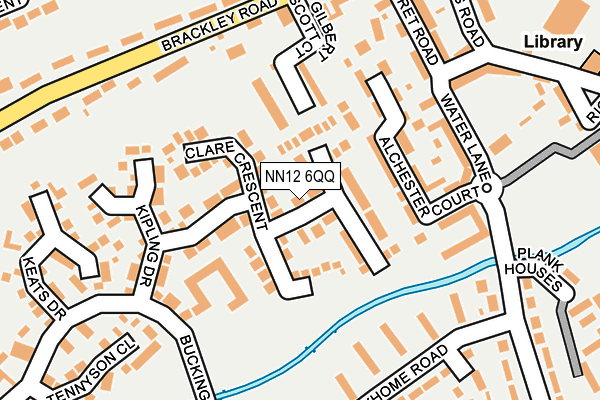 NN12 6QQ map - OS OpenMap – Local (Ordnance Survey)