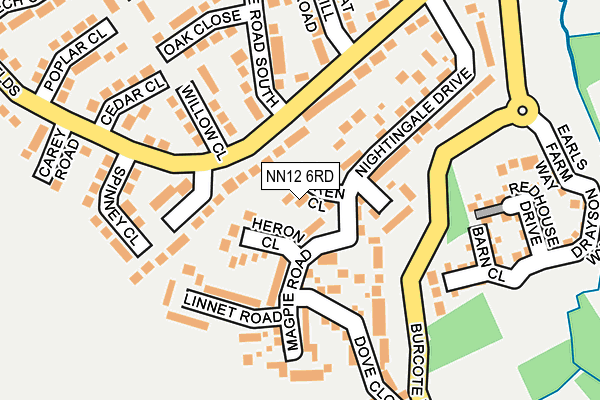 NN12 6RD map - OS OpenMap – Local (Ordnance Survey)
