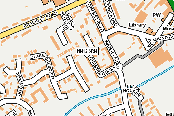 NN12 6RN map - OS OpenMap – Local (Ordnance Survey)