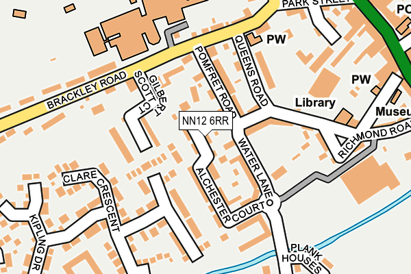 NN12 6RR map - OS OpenMap – Local (Ordnance Survey)
