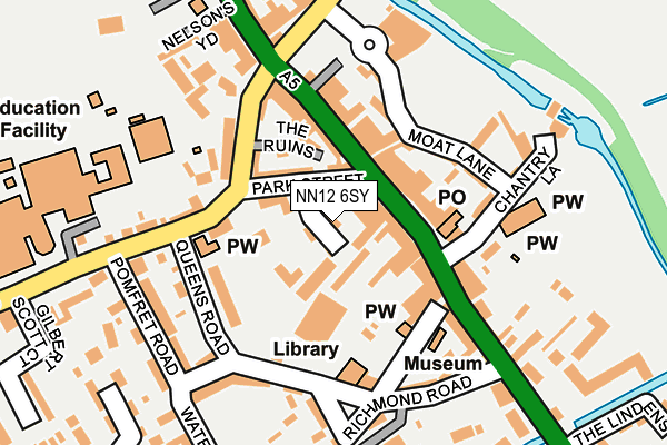 NN12 6SY map - OS OpenMap – Local (Ordnance Survey)