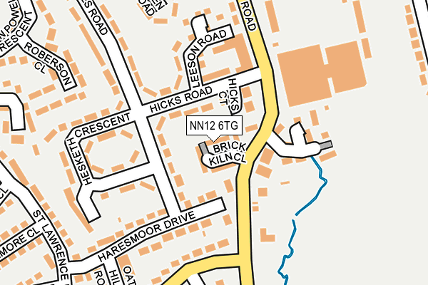 NN12 6TG map - OS OpenMap – Local (Ordnance Survey)