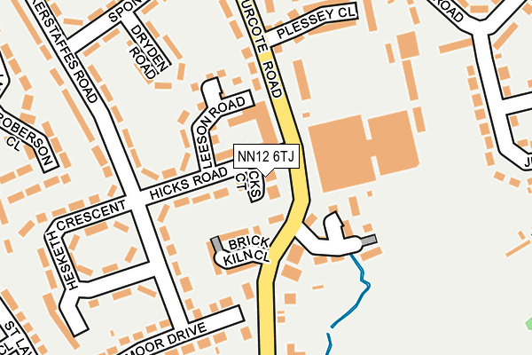 NN12 6TJ map - OS OpenMap – Local (Ordnance Survey)