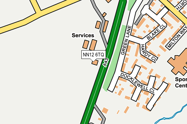 NN12 6TQ map - OS OpenMap – Local (Ordnance Survey)