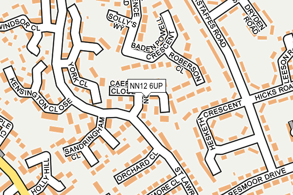 NN12 6UP map - OS OpenMap – Local (Ordnance Survey)