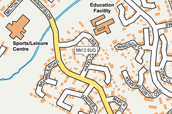 NN12 6UQ map - OS OpenMap – Local (Ordnance Survey)