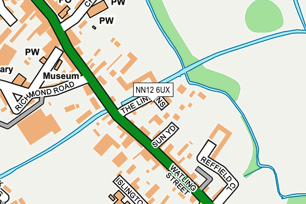 NN12 6UX map - OS OpenMap – Local (Ordnance Survey)