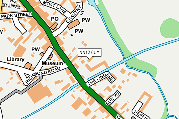 NN12 6UY map - OS OpenMap – Local (Ordnance Survey)