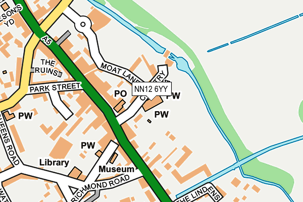 NN12 6YY map - OS OpenMap – Local (Ordnance Survey)