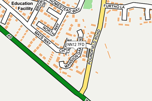 NN12 7FD map - OS OpenMap – Local (Ordnance Survey)