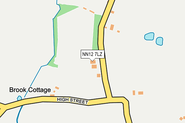 NN12 7LZ map - OS OpenMap – Local (Ordnance Survey)