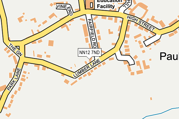 NN12 7ND map - OS OpenMap – Local (Ordnance Survey)
