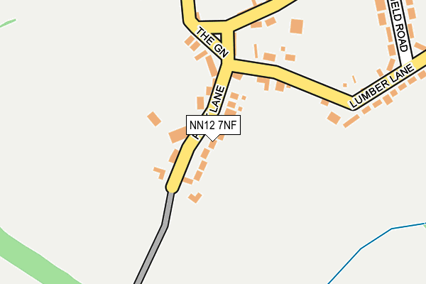 NN12 7NF map - OS OpenMap – Local (Ordnance Survey)