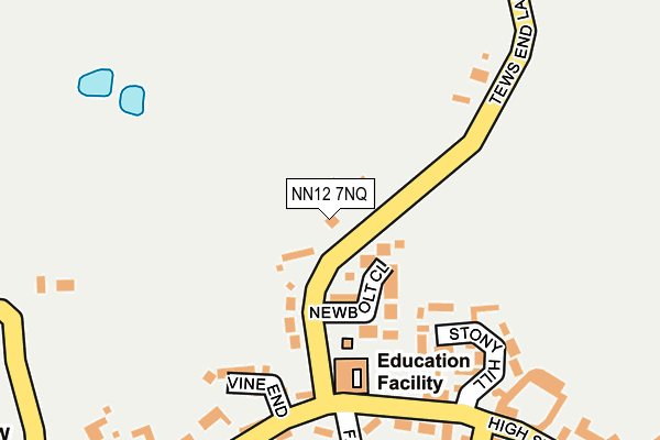 NN12 7NQ map - OS OpenMap – Local (Ordnance Survey)