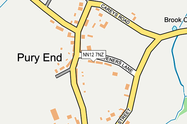 NN12 7NZ map - OS OpenMap – Local (Ordnance Survey)