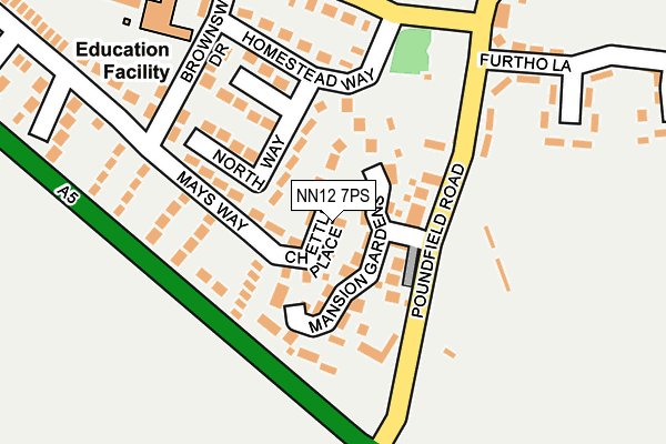 NN12 7PS map - OS OpenMap – Local (Ordnance Survey)