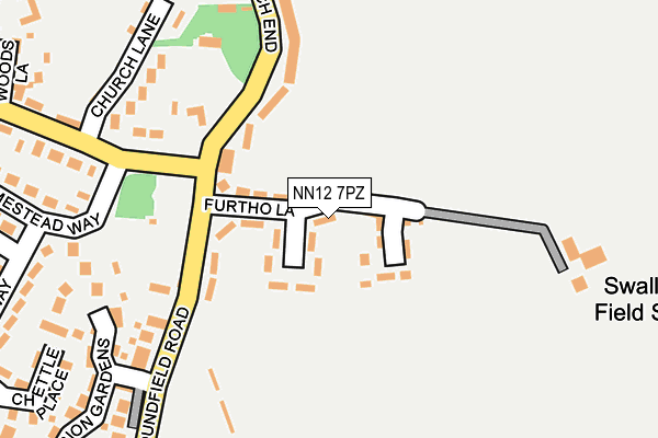 NN12 7PZ map - OS OpenMap – Local (Ordnance Survey)