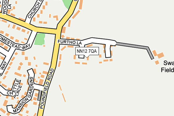 NN12 7QA map - OS OpenMap – Local (Ordnance Survey)