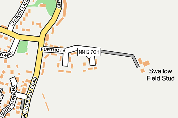 NN12 7QH map - OS OpenMap – Local (Ordnance Survey)