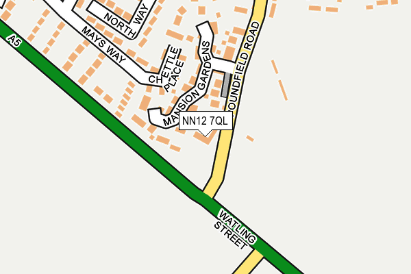 NN12 7QL map - OS OpenMap – Local (Ordnance Survey)