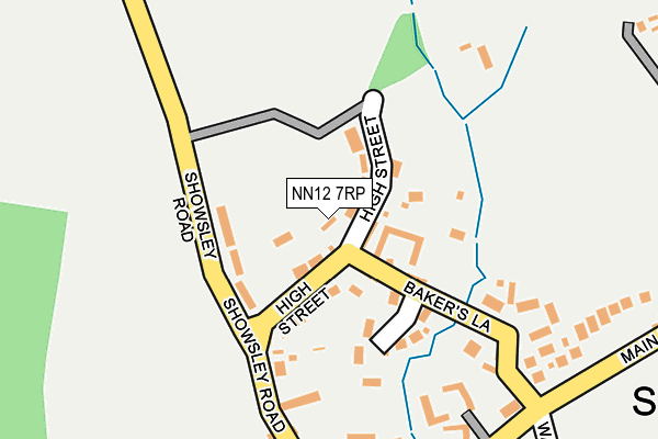 NN12 7RP map - OS OpenMap – Local (Ordnance Survey)
