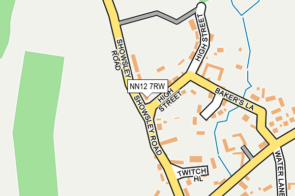NN12 7RW map - OS OpenMap – Local (Ordnance Survey)
