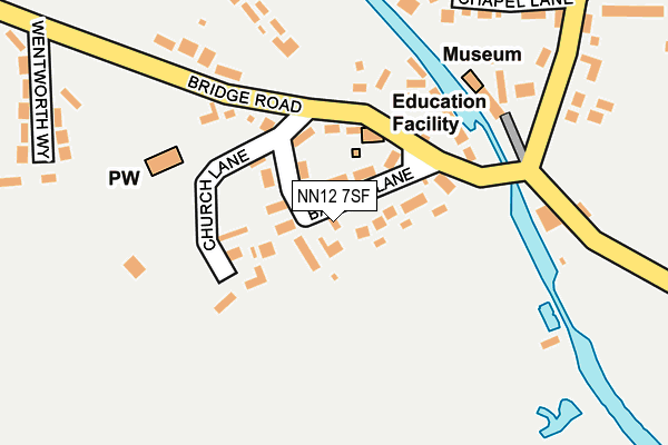 NN12 7SF map - OS OpenMap – Local (Ordnance Survey)