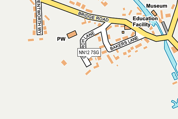 NN12 7SG map - OS OpenMap – Local (Ordnance Survey)